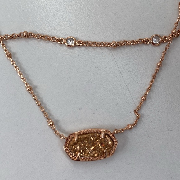 Kendra Scott rose gold layered necklace - Picture 3 of 5
